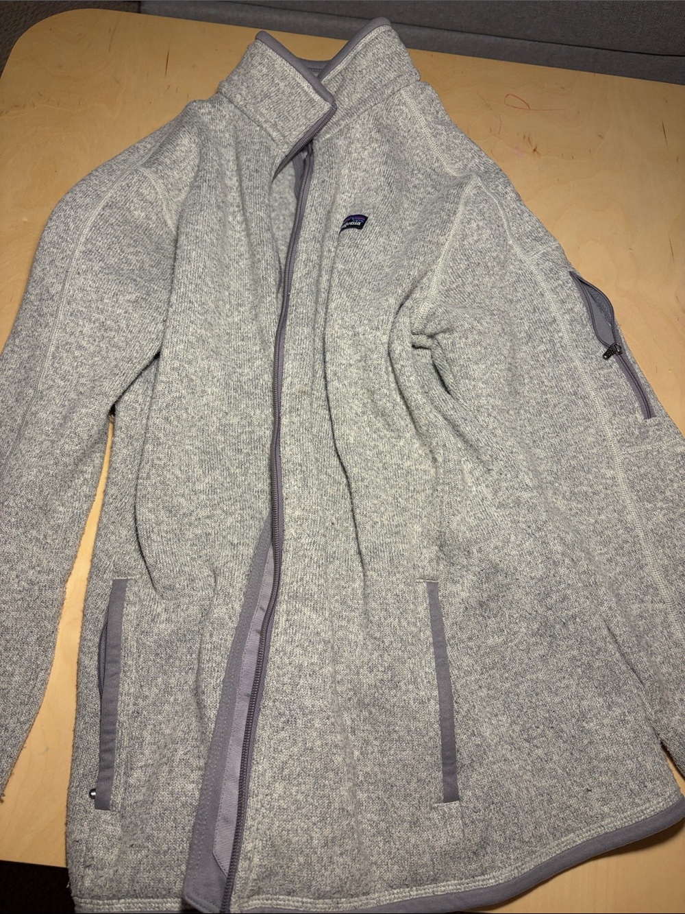 Patagonia Women’s Heather Gray Full-Zip Fleece Jacket - Women’s Large